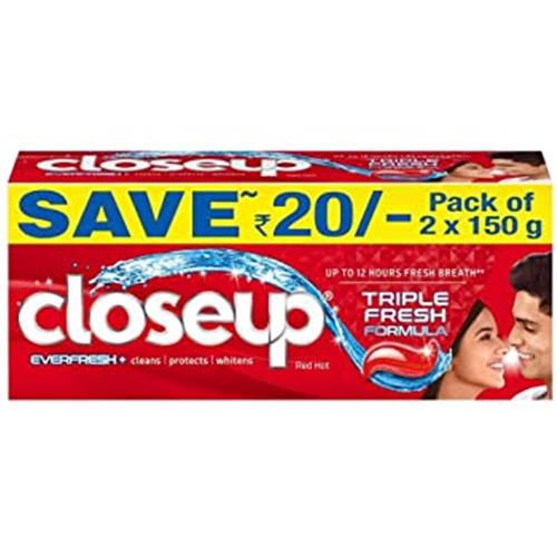 CLOSEUP RED HOT TOOTHPASTE 150g*2+80g